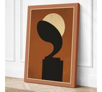 Form and Flow Geometric Canvas Wall Art Print 18x12 Inch