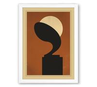 Form and Flow Geometric Framed Wall Art Print A1 (84.1×59.4cm) White, Wall Decor for Living Room, Bedroom, Office & Home, Ready to Hang, Art Gift