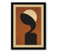 Form and Flow Geometric Framed Wall Art Print A3 (42×29.7cm) Black, Wall Decor for Living Room, Bedroom, Office & Home, Ready to Hang, Art Gift