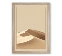 Form and Shadow Minimalist Framed Wall Art Print A4 (29.7×21cm) Oak, Wall Decor for Living Room, Bedroom, Office & Home, Ready to Hang, Art Gift