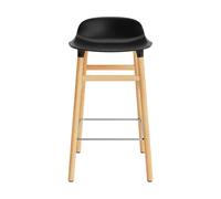 Form Bar Stool H65 cm Black/ Oak