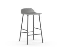 Form Bar Stool H65 cm Gray/ Gray Steel