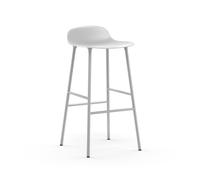 Form Bar Stool H75 cm White/ White Steel