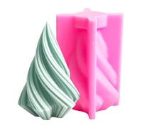 -Form - Casting Molds from -40°F to +446°F | Silicone Texture Stamp, 3D Spiral Cone Mold, Pillar Candle Molds, DIY Pillar Molds for Candle Making, Soy Wax, Soap, Plaster, Epoxy, Resin, B