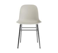 Form Dining Chair Light Gray/ Chrome