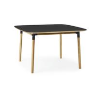Form Dining Table 120 x 120 cm Black/ Oak