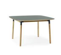 Form Dining Table 120 x 120 cm Green/ Oak