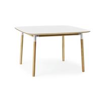 Form Dining Table 120 x 120 cm White/ Oak