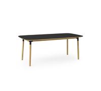 Normann Copenhagen - Form Table 95x200 cm, Black/Oak - Black