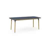 Form Dining Table 95 x 200 cm Blue/ Oak
