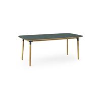 Form Dining Table 95 x 200 cm Green/ Oak