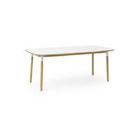 Form Dining Table 95 x 200 cm White/ Oak