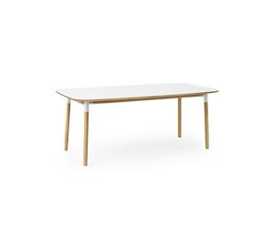 Form Dining Table 95 x 200 cm White/ Oak