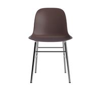 Form Dining Table Chair Brown/ Chrome