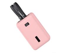 Form-Fitting Silicone Case for Anker Zolo Power Bank 2025 20000mAh with 45W and 30W USB PD Charging Ports (Pink)