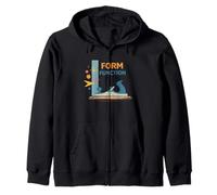 Form & Function Retro Woodworking Maker Design Zip Hoodie