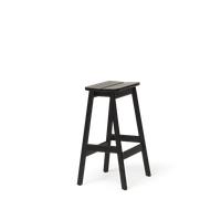 Form & Refine Angle Standard Bar Stool 65 Black Stained Beech