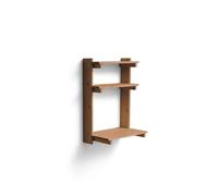 Form & Refine Beam Office Wall Shelf 3 Deep Brown Pine