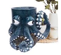 -Form Statue Cup Ceramic Mug Coffee Cup 3D Octopus Coffee Cups Creative Roman Statue Cup for Sea Lovers Milk Tea Enthusiasts Christmas Festivals Birthday