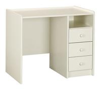 Form Wizard Off White Painted 3 Drawer Desk (H)740mm (W)890mm
