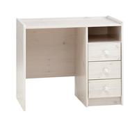 Form Wizard White Wash 3 Drawer Desk (H)740mm (W)540mm (D)536mm
