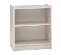 Form Wizard White Wash Freestanding Bookcase, (H)720mm (W)640mm