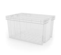 Form Xago Heavy Duty Clear 51L Plastic Stackable Storage Box