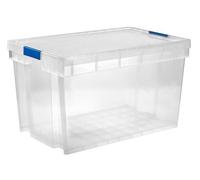 Form Xago Heavy Duty Clear 94L Plastic Stackable Storage Box