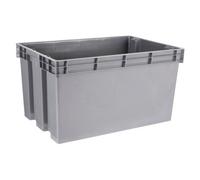 Form Xago Heavy Duty Grey 50L Large Plastic Stackable Storage Box