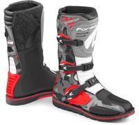Motorcycle Boots Trial Forma BOULDER COMP Camo/Red/White/Grey