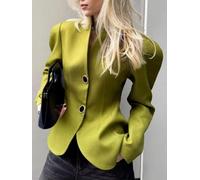 Formal Business Suit Jacket Women Long Sleeve Solid | Solid color design, long sleeve , formal office wear, medium stretch, autumn winter season