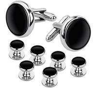 Formal cufflinks, Cufflinks, Studs Set Round for Men Shirt