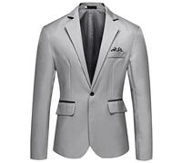 Formal Jackets For Men Uk Stylish | Mens White Tuxedo Jackets Dinner Jacket Multi-Pocketed Suit Jacket Solid Color Blazer Classic Stylish Business Cotton Jacket Cosy And Warm Dress Jackets