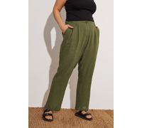 Formal Linen Trousers Yours Green 16