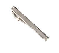 Formal Men's Fashion Alloy Metal Silver Simple Necktie Tie Pin Bar Clasp Clip Business Wedding Suit New Year's Gift Durable