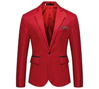 Formal Men's White Tuxedo Jacket - Stylish Multi-Pocketed Suit Blazer, Classic Business Cotton Dinner Jacket, Solid Color, Cosy and Warm for UK