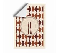 Formal Place Setting Mid-Century Unframed Wall Art Print A1 (84.1×59.4cm), Wall Decor for Living Room, Bedroom, Office & Home, Art Gift