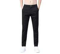 Formal Trousers Men Slim Fit, Business Office Work Pants, Comfort Plain Dress Trousers, Straight Leg Suit Chino Trousers, Casual Smart Trousers, Light Breathable Stretch Trousers