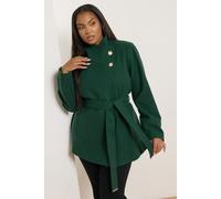 Formal Wrap Coat Yours Dark Green 16
