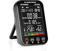 Formaldehyde Detector,Professional Indoor Air Quality Monitor,4 in 1 Indoor Air Pollution Tester with HCHO(formaldehyde detector),TVOC,Temperature(°F/°C),humidity Gas Detector
