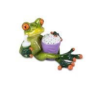 formano Collectible Frog with Popcorn Figurine Approx. 11 cm Tall