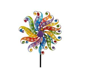 formano Colourful Metal Windmill for the Garden, Decorative Wind Chime, Garden Decoration