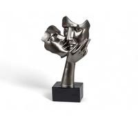 formano Decorative Lovers on Base Metallic 39 cm Sculpture Figurine Statue Pair