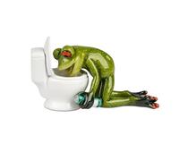 formano Frog Houses Funny Frog in Front of Toilet