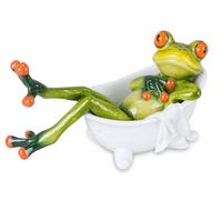 formano Frog in the Bath Decoration, Light Green, 14 cm