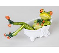 formano Frog in the Bath Decoration, Light Green, 14 cm