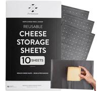 Formaticum Reusable Cheese Storage Sheets | Size 9" x 14" | Professional-Grade Cheese Strorage | Store Cheese, Sandwiches, and Charcuterie | Kitchen Organization | Manufactured in Germany | 10 Sheets