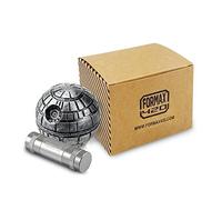 FORMAX®420 Death Star Grinder With a Pollen Press Star War Round Grinder 3 Pieces Spice Mill 1.9 inch