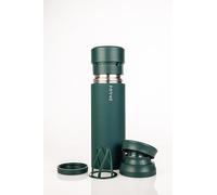 FORME Shaker 500ml - Stainless Steel Protein Shaker - Double Walled Vacuum Insulated - Cold and Hot Drinks - Protein Powder Container - Silent - Leak Proof - Fits Cup Holders - Jungle (Green)