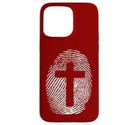 Formed In His Image Of Jesus Cross Thumbprint Art Case for iPhone 15 Pro Max